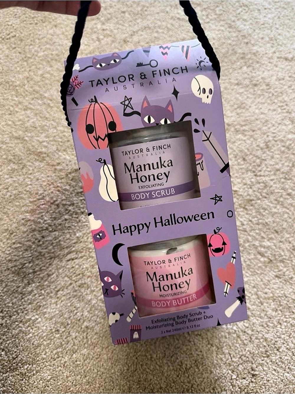 Taylor & Finch Manuka Honey Body Set Happy Halloween Body Set NWT